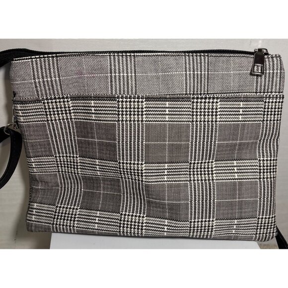 Caracol Plaid Crossbody Bag With Adjustable Strap & Zipper Closure Multiple Pock - Picture 5 of 13